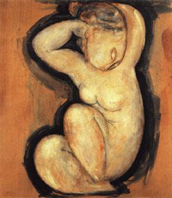 Amedeo Modigliani caryatid oil painting image